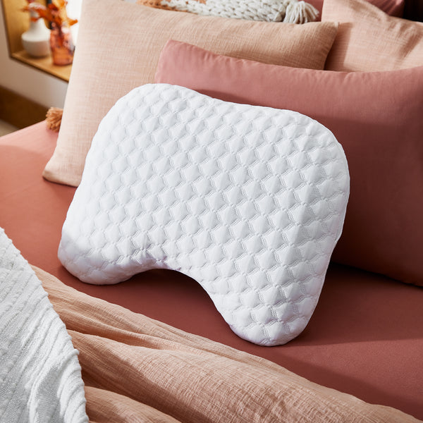 Memory Foam Neck Support Cushion with Plush Cover